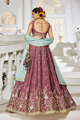 Burgundy Lehenga